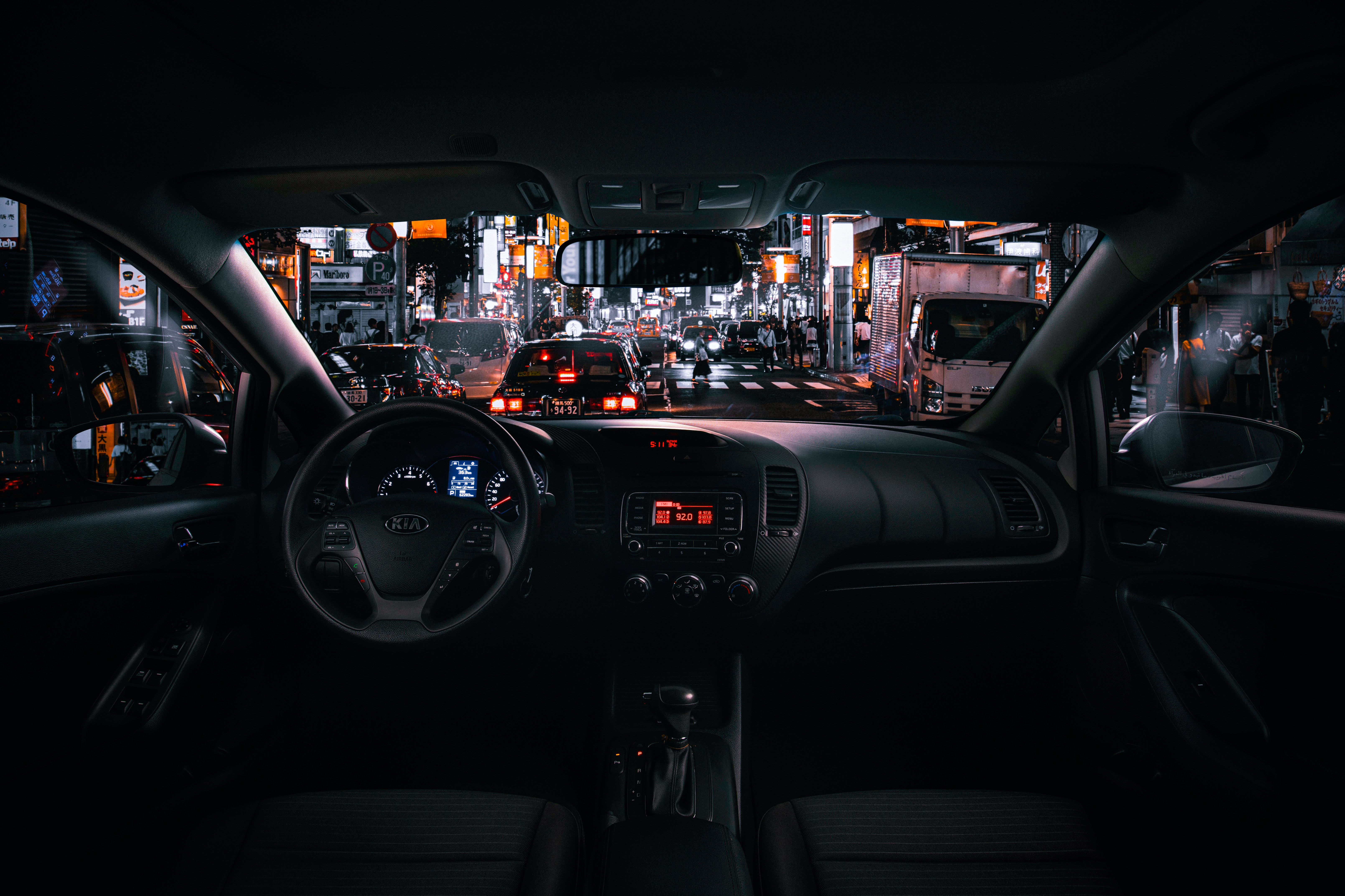 auto interiér